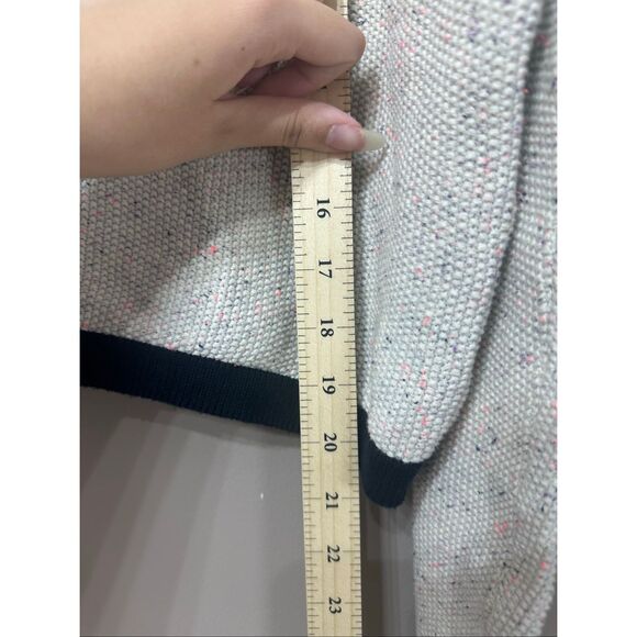 NWT French Connection Mozart Knit Cropped Cream Sweater Women's Large - Picture 10 of 11